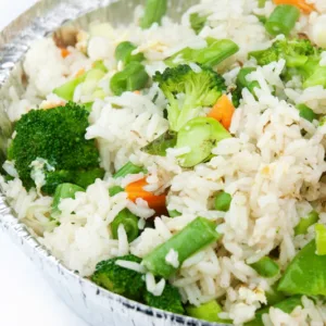 steamed veggie with rice